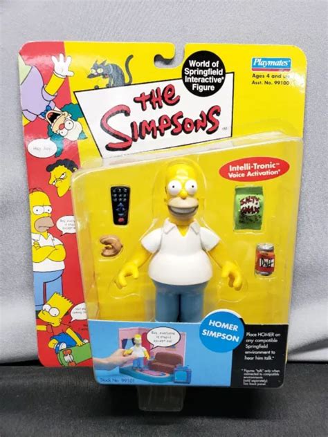 The Simpsons World Of Springfield Homer Simpson Figure Playmates New In Box 2700 Picclick