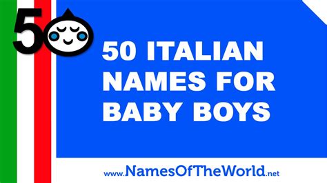 50 Italian Names For Baby Boys The Best Names For Your Baby Photos