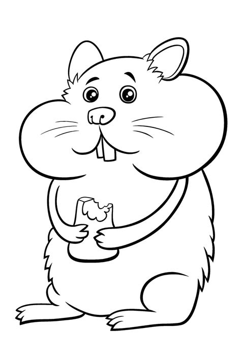 Grande Família de Hamster na Árvore para colorir imprimir e desenhar