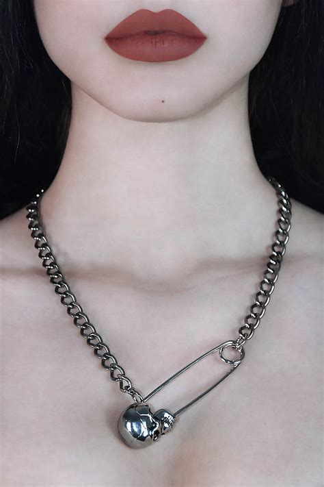 Noir Necklace S Emo Jewelry Grunge Jewelry Gothic Jewelry