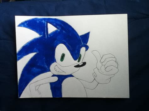 Sonic Gives A Thumbs Up By Sonicfan1143 On Deviantart