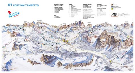 The cuisine of this area reflects in large part the tyrolean cuisine, with its simple but tasty dishes: Cortina d'Ampezzo Piste Map | Plan of ski slopes and lifts ...