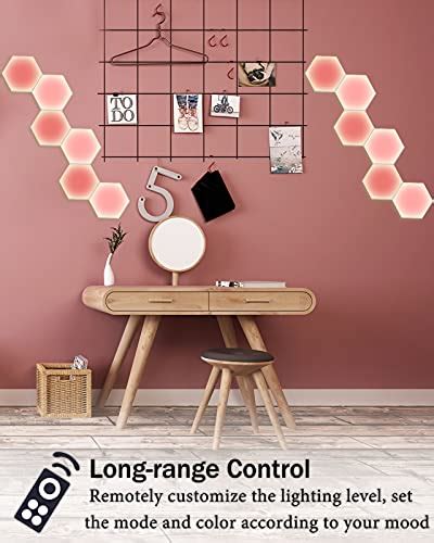 Hexagon Lights With Remote Smart Diy Hexagon Wall Lights Dual Control