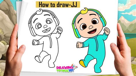 🆕how To Draw Jj From Cocomelon Easy Step By Step Youtube