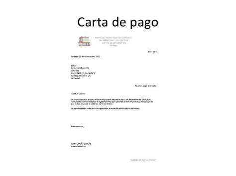 Modelo De Cartas De Pago Marcus Reid Vrogue