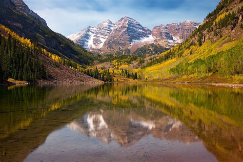 Maroon Bells Maroon Lake Aspen Colorado Upon Reflection By Stephen