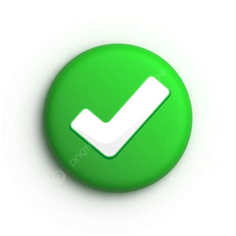 3d Green Check Mark Icon Check Mark Done Icon Check Png And Vector