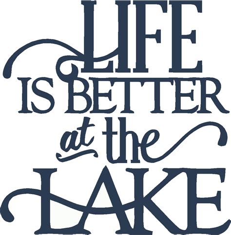 Life Is Better At The Lake Wall Sticker 15x15