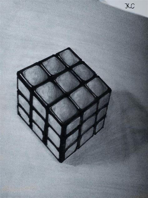 Have a go experimenting with the different kinds of cubelets—centers, edges, and corners—to see how these simple elements combine to create the beautiful complexity of the cube. My 3D drawing of a Rubik's cube. It's called an anamorphic ...