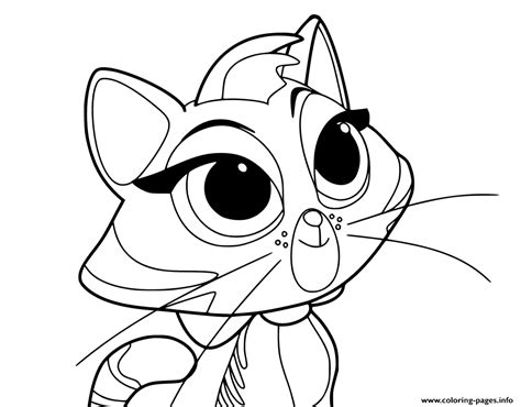 She has a white belly. Cat Hissy Puppy Dog Pals Coloring Pages Printable