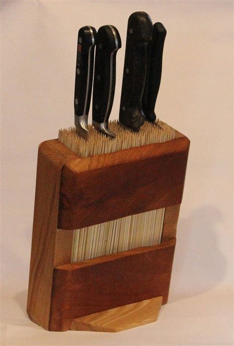 Make Your Own Awesome Universal Knife Block With Bamboo Skewers Your