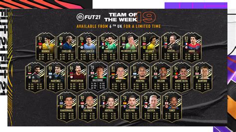 He should be a rare silver card and is an established player, in arsenal's first team in real life and has played for arsenal. FIFA 21 TOTW 19 squad confirmed with Mohamed Salah and ...
