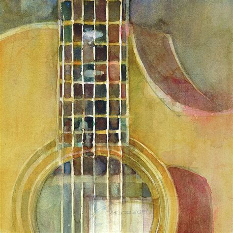 Taylor Acoustic Guitar Painting By Dorrie Rifkin Fine Art America