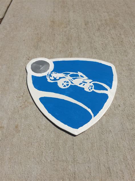 Hand Cut And Painted This Rocket League Logo Today Thought It Came Out