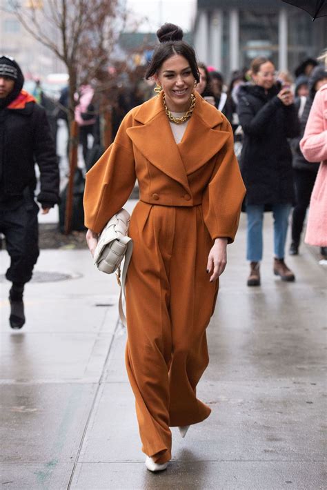 Street Style At New York Fashion Week Fall Looks Street Style