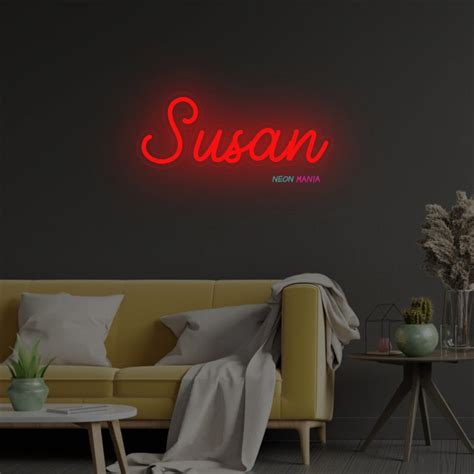 Susan Name Neon Sign Susan Led Neon Sign Custom Name Neon Etsy Hong Kong