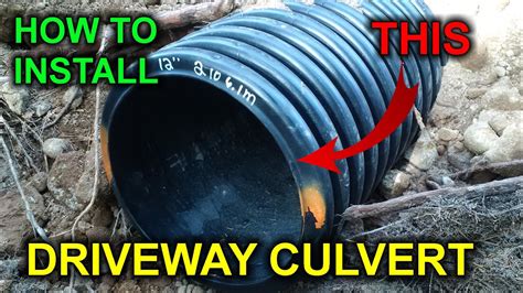 How To Install A 12 Driveway Culvert In 20 Minutes Youtube