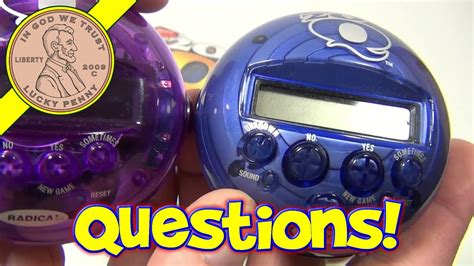 20q Red Purple Blue Glow In The Dark Electronic Handheld Question Games