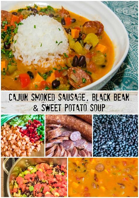 Cajun Smoked Sausage Black Bean And Sweet Potato Soup Sweet Potato