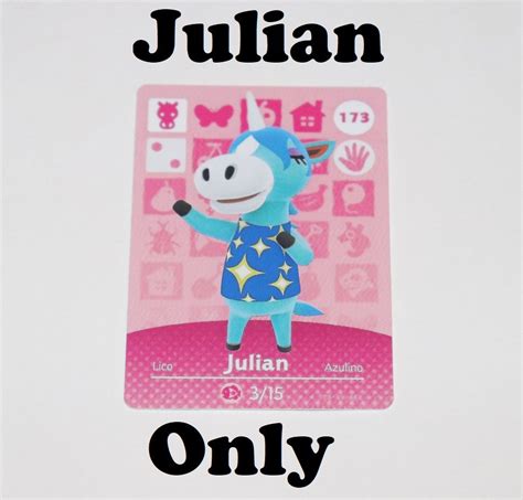 Animal Crossing Fanmade Amiibo Card Julian