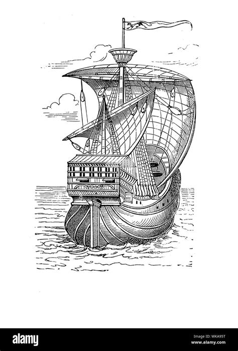 Columbus Flaggschiff Santa Maria Ausgeschnittene Stockfotos Und Bilder