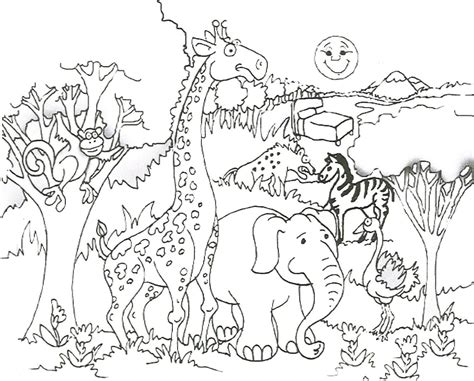 Coloriage Animaux Sauvages