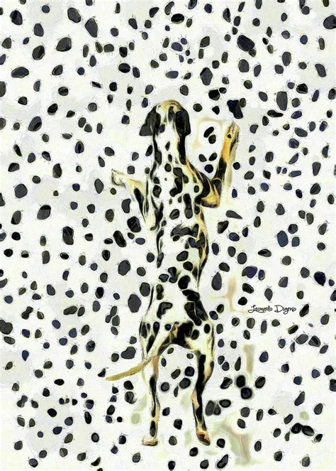 Dalmatian Camouflage Painting By Leonardo Digenio Fine Art America