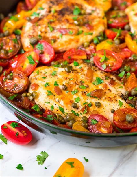 Skillet Tomato Chicken One Pan Recipe
