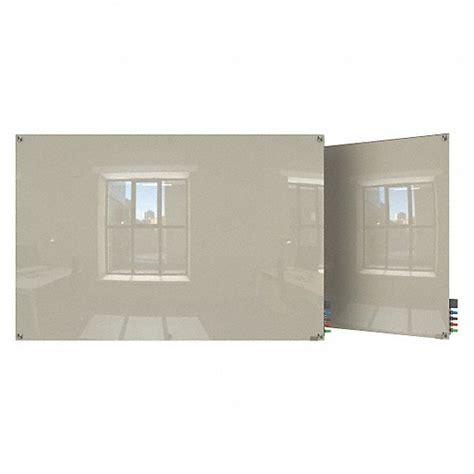 Ghent Dry Erase Board Wall Mounted 24 In Dry Erase Ht 36 In Dry Erase Wd 1 5 8 In Dp Gray
