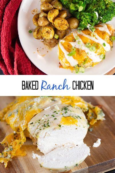 Dried oregano, paprika, garlic powder, salt and pepper. Baked Ranch Chicken | Recipe | Baked ranch chicken, Ranch ...