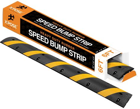 Speed Bump Strip 6 Ft Rubber Speed Humps With Modular Interlocking
