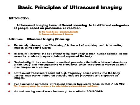 Ppt Basic Principles Of Ultrasound Imaging Powerpoint Presentation