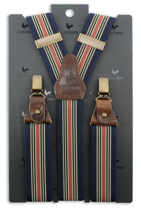 Sir Redman Deluxe Suspenders Salvatore Navy Suspenders Sir