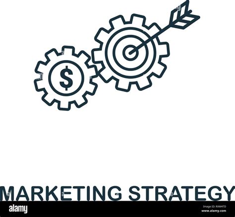Marketing Strategy Icon Thin Line Style Symbol From Online Marketing