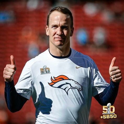 Peyton Manning Champion Super Bowl 50 Quarterback Peyton Manning