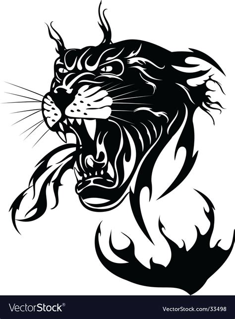 Black Panther Royalty Free Vector Image Vectorstock