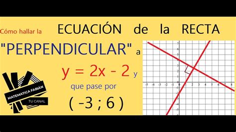 EcuaciÓn De La Recta Perpendicular Bien Explicado A Otra Función Free