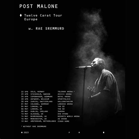 post malone manchester tickets ao arena may 16 2023 bandsintown
