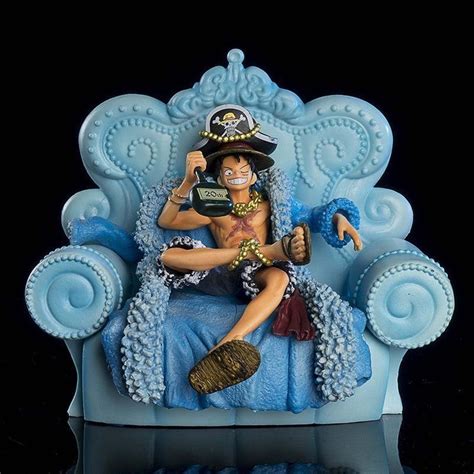 Buy One Piece Figure Luffy 20th Anniversary Blue Clothes Sofa Luffy