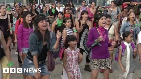 Las Tesis Feminist Protest Song Of Chile Goes Global Bbc News