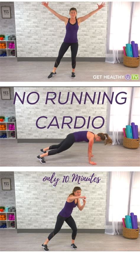 10 Minute No Running Cardio Workout Cardio Workout Cardio Upper