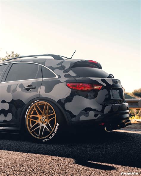 Arctic Camo Infiniti Fx35 Forgestar F14 Wheels Sun Forgestar