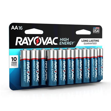 Rayovac High Energy Alkaline, AA Batteries, 16 Count - Walmart.com ...