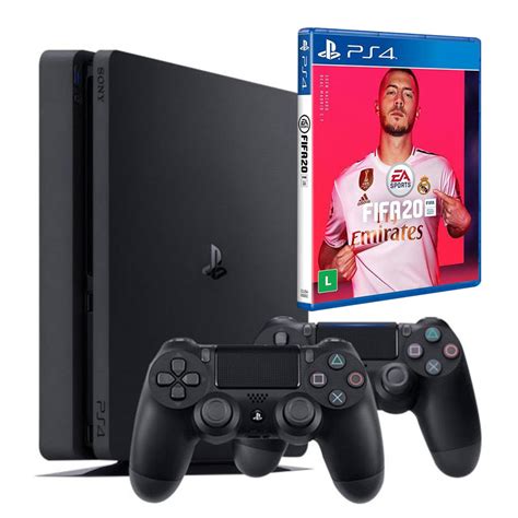 Sony playstation 4 slim 1tb console, light & slim ps4 system, 1tb hard drive, all the greatest games, tv, music & more. Sony PlayStation 4 Slim (500GB) With FIFA 20 + Extra ...