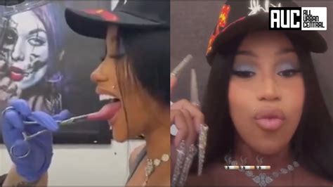 Cardi B Gets Her Tongue Pierced For Offset And Instantly Regrets It