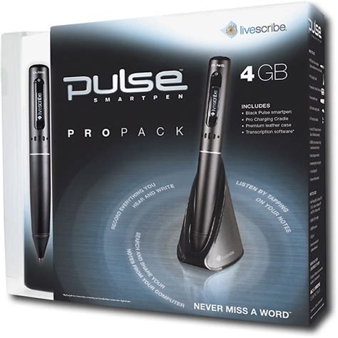 Livescribe 4gb Pulse Smartpen Pro Pack Apa 00005 Best Buy