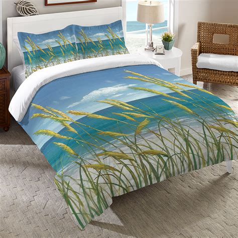 Your beach bedroom decor can improve immediately with one of the bedding sets below. Beach Comforters: King Size Windy Seagrass Comforter|Bella ...