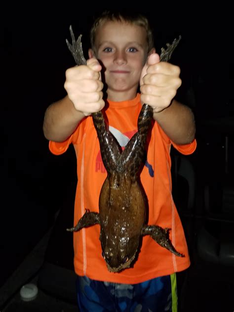 Should Frog Gigging Go In The Fishing Sub Either Way Our 8 Year Son