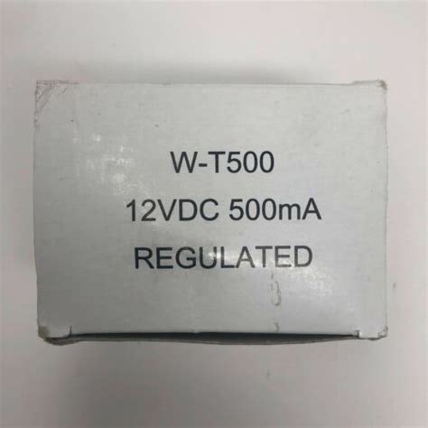 W T500 Acdc Power Adapter 12vdc 500ma Regulated Class 2 Transformer Ebay