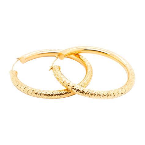 Large Gold Thin Hoop Earrings 14k Yellow Gold For Sale At 1stdibs